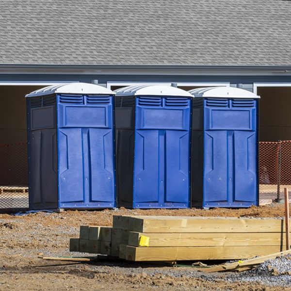 how often are the portable toilets cleaned and serviced during a rental period in Moon PA